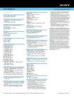 Preview for 2 page of Sony VGX-TP20EW - Vaio Tp Series Living Room Pc Specifications