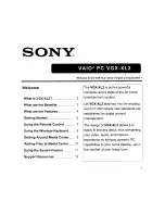 Предварительный просмотр 11 страницы Sony VGX-XL2 User Guide (Computer Component) Manual