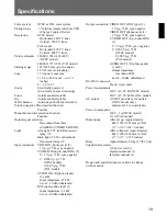 Preview for 19 page of Sony VID-P110 Operating Instructions Manual