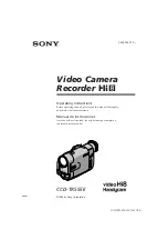 Preview for 1 page of Sony video Hi8 Handycam CCD-TR555E Operating Instructions Manual