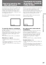 Preview for 27 page of Sony Video Walkman GV-D900 Operating Instructions Manual