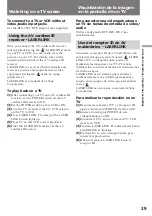 Preview for 29 page of Sony Video Walkman GV-D900 Operating Instructions Manual