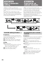 Preview for 46 page of Sony Video Walkman GV-D900 Operating Instructions Manual