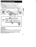 Предварительный просмотр 15 страницы Sony Video8 Handycam CCD-FX340 Operation Manual