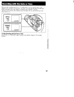 Предварительный просмотр 21 страницы Sony Video8 Handycam CCD-FX340 Operation Manual