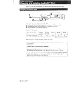 Preview for 6 page of Sony Video8 Handycam CCD-FX410 Operation Manual