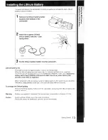 Preview for 13 page of Sony Video8 Handycam CCD-FX410 Operation Manual