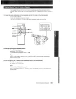 Preview for 49 page of Sony Video8 Handycam CCD-FX410 Operation Manual