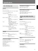 Preview for 11 page of Sony VideoStore VSH-1000 Operating Instructions Manual