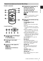 Preview for 7 page of Sony VLP-CH350 Operating Instructions Manual