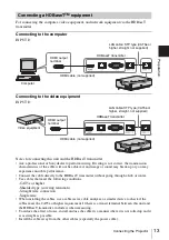 Preview for 13 page of Sony VLP-CH350 Operating Instructions Manual