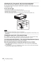 Preview for 20 page of Sony VLP-CH350 Operating Instructions Manual