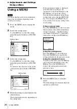 Preview for 24 page of Sony VLP-CH350 Operating Instructions Manual