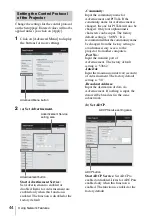 Preview for 44 page of Sony VLP-CH350 Operating Instructions Manual