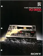 Sony VO-9600 User Manual preview