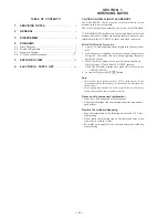 Preview for 2 page of Sony Voice File ICD-55 Service Manual