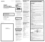 Sony VOICE PLUS ICF-CD873 Operating Instructions preview