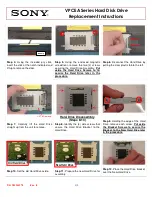 Preview for 2 page of Sony VPCEA Series Replacement Instructions