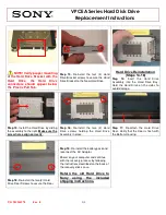 Preview for 3 page of Sony VPCEA Series Replacement Instructions