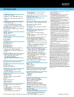 Preview for 2 page of Sony VPCEA3JGX Specifications