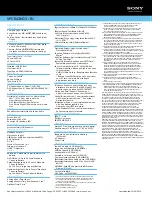 Preview for 2 page of Sony VPCEA3KGX Specifications