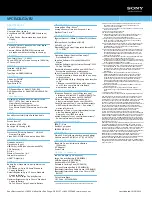 Preview for 2 page of Sony VPCEA3LGX Specifications