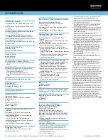 Preview for 2 page of Sony VPCEA3PGX Specifications