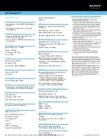 Preview for 2 page of Sony VPCEA43FX/T Specifications