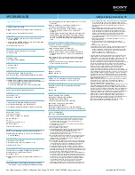 Preview for 2 page of Sony VPCEB1RGX Specifications