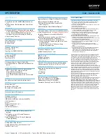 Preview for 2 page of Sony VPCEB33FDB Specifications