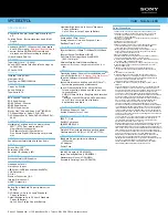 Preview for 2 page of Sony VPCEB37FDL Specifications