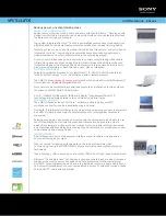 Preview for 1 page of Sony VPCS131FDS Specifications