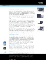 Preview for 1 page of Sony VPCS13DGX/B Specifications