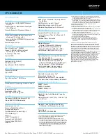 Preview for 2 page of Sony VPCS13DGX/B Specifications