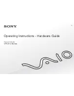 Sony VPCX12 Series Operating Instructions Manual preview