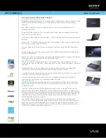 Preview for 1 page of Sony VPCZ13BGX Specifications