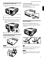 Предварительный просмотр 9 страницы Sony VPD-LE100 Operating Instructions Manual