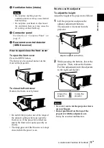 Предварительный просмотр 9 страницы Sony VPD-MX10 Operating Instructions Manual