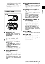 Предварительный просмотр 11 страницы Sony VPD-MX10 Operating Instructions Manual