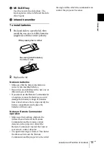 Предварительный просмотр 13 страницы Sony VPD-MX10 Operating Instructions Manual