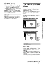 Предварительный просмотр 27 страницы Sony VPD-MX10 Operating Instructions Manual