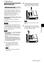 Предварительный просмотр 31 страницы Sony VPD-MX10 Operating Instructions Manual