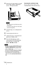 Предварительный просмотр 32 страницы Sony VPD-MX10 Operating Instructions Manual