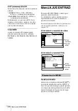 Предварительный просмотр 110 страницы Sony VPD-MX10 Operating Instructions Manual