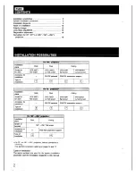 Preview for 2 page of Sony VPH-1031Q Installation Manual