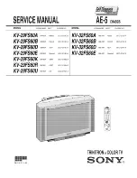 Sony VPH-1031Q Service Manual preview