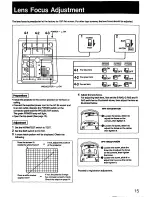 Preview for 15 page of Sony VPH-1041QM Installation Manual