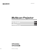 Sony VPH-D50Q Operating Instructions Manual предпросмотр