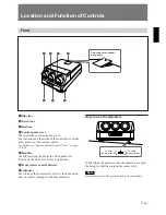 Preview for 7 page of Sony VPH-G70Q Operating Instructions Manual