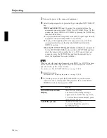 Preview for 16 page of Sony VPH-G70Q Operating Instructions Manual